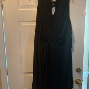 Black wrap dress
